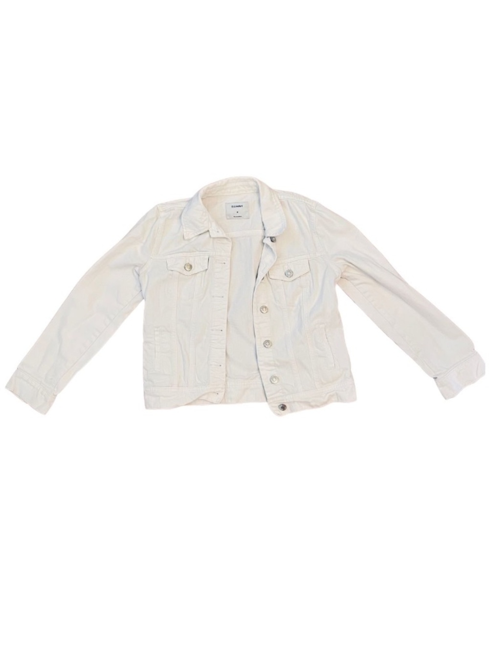 White Denim Jacket Womens, XS